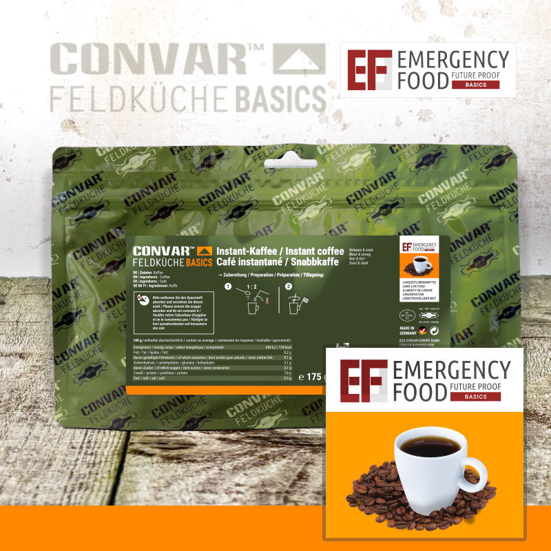 Instant koffie 175 gram 10 jaar houdbaar