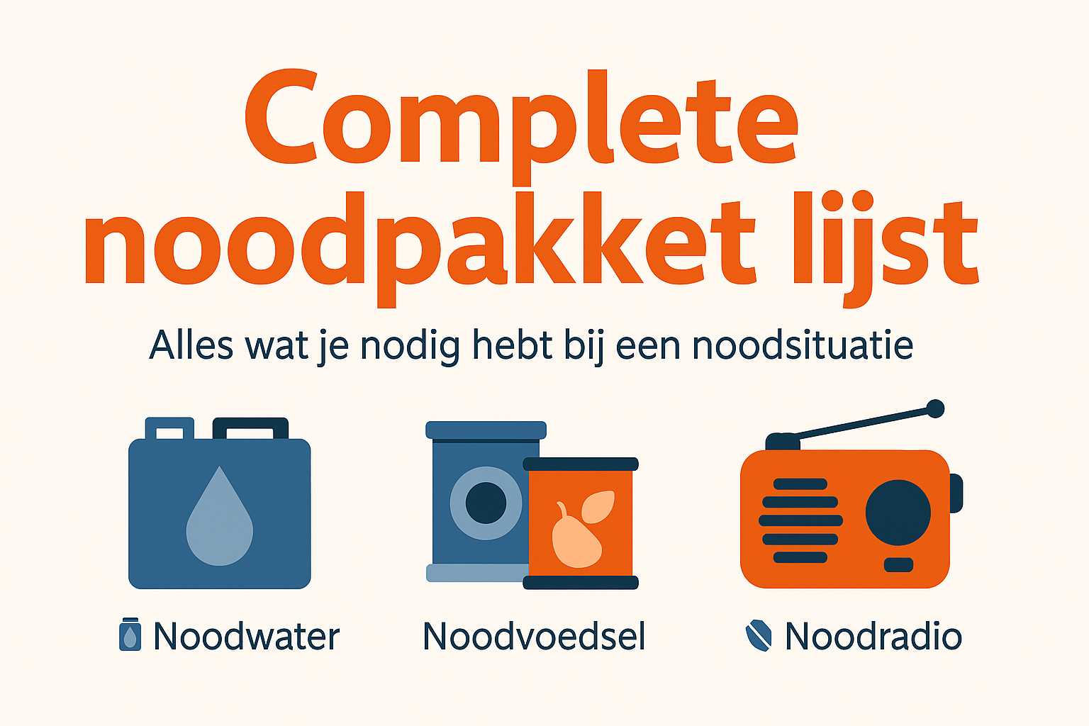 noodpakket lijst denk vooruit campagne